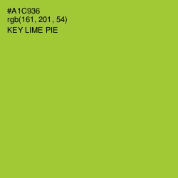 #A1C936 - Key Lime Pie Color Image
